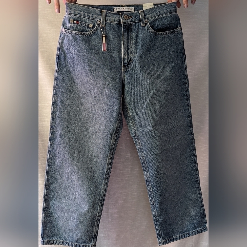 NWT Vintage Y2K 2002‎ Tommy Hilfiger Cropped Boyfriend Jeans